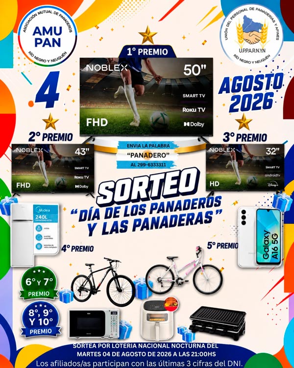 ¡Sorteo Extraordinario por el Día del Panader@ 2026! 