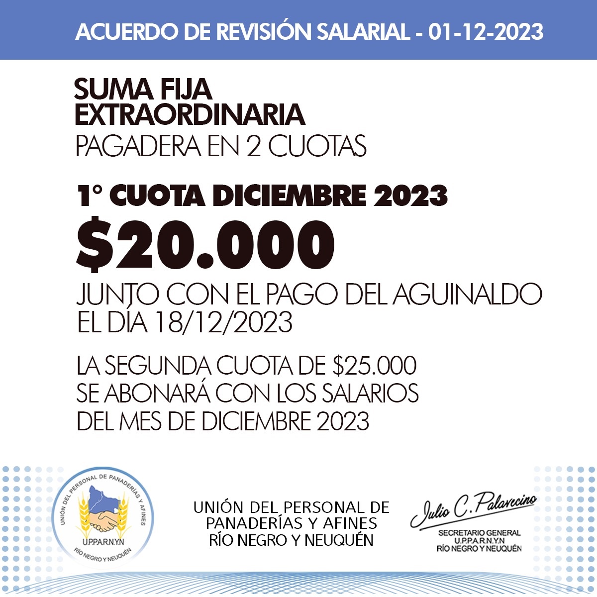 Suma fija extraordinaria